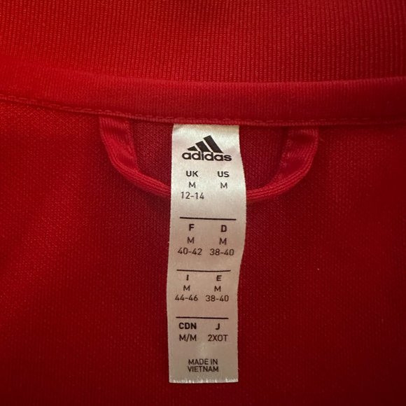 Ladies Red Adidas Track Suit - Picture 2 of 4